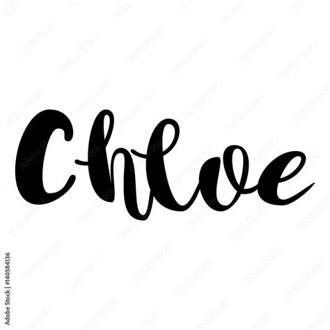 chloe in different fonts.